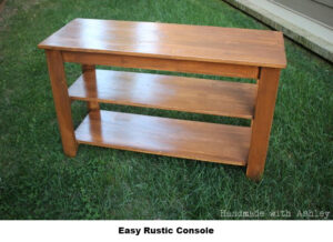 Easy Rustic Console